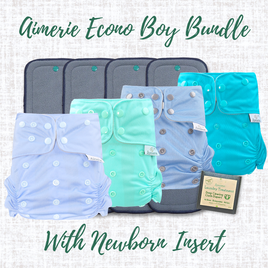Newborn Bundle Aimerie Econo Cloth Diapers With Inserts
