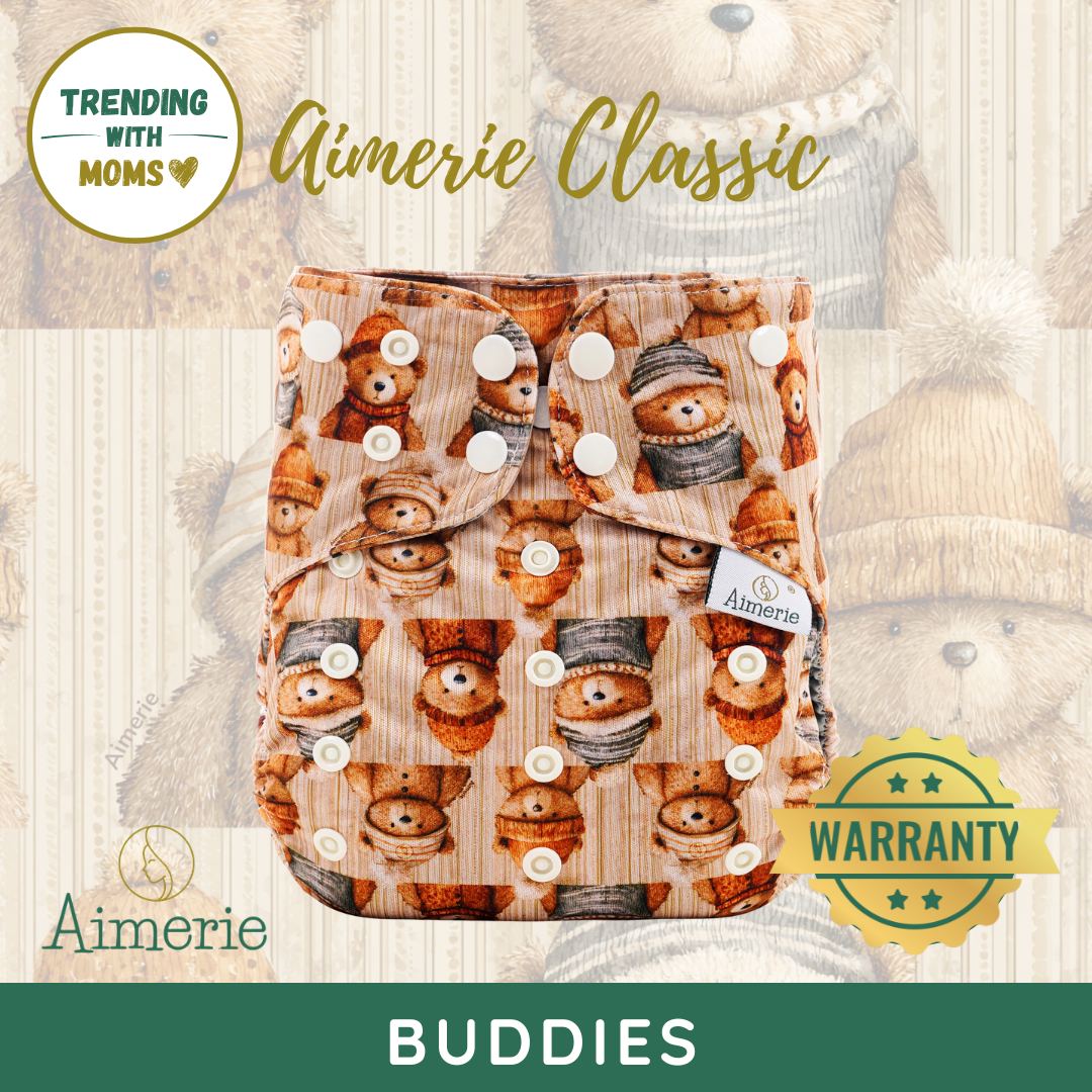Aimerie Classic Diaper Covers Wipeable and Reusable