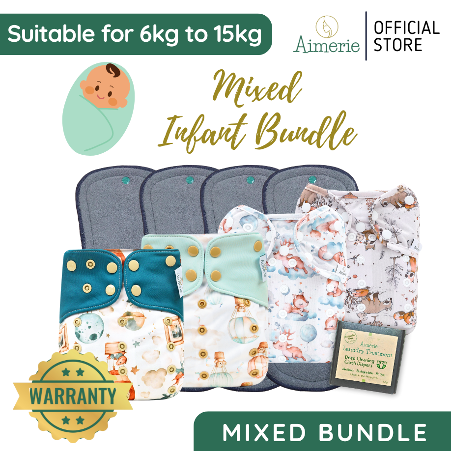 Infant Mixed Bundle Aimerie Cloth Diapers Classic and Special