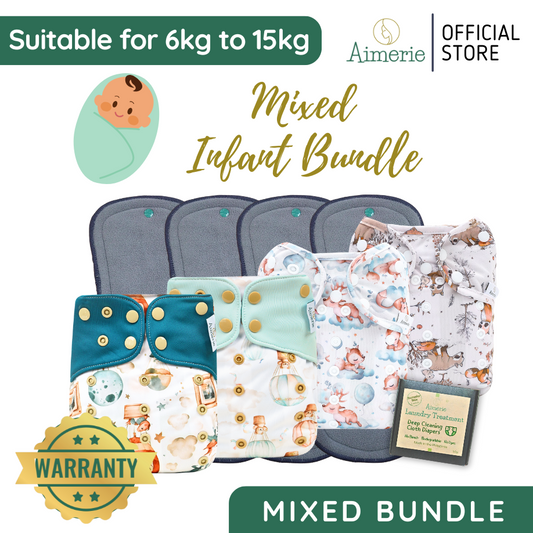 Infant Mixed Bundle Aimerie Cloth Diapers Classic and Special