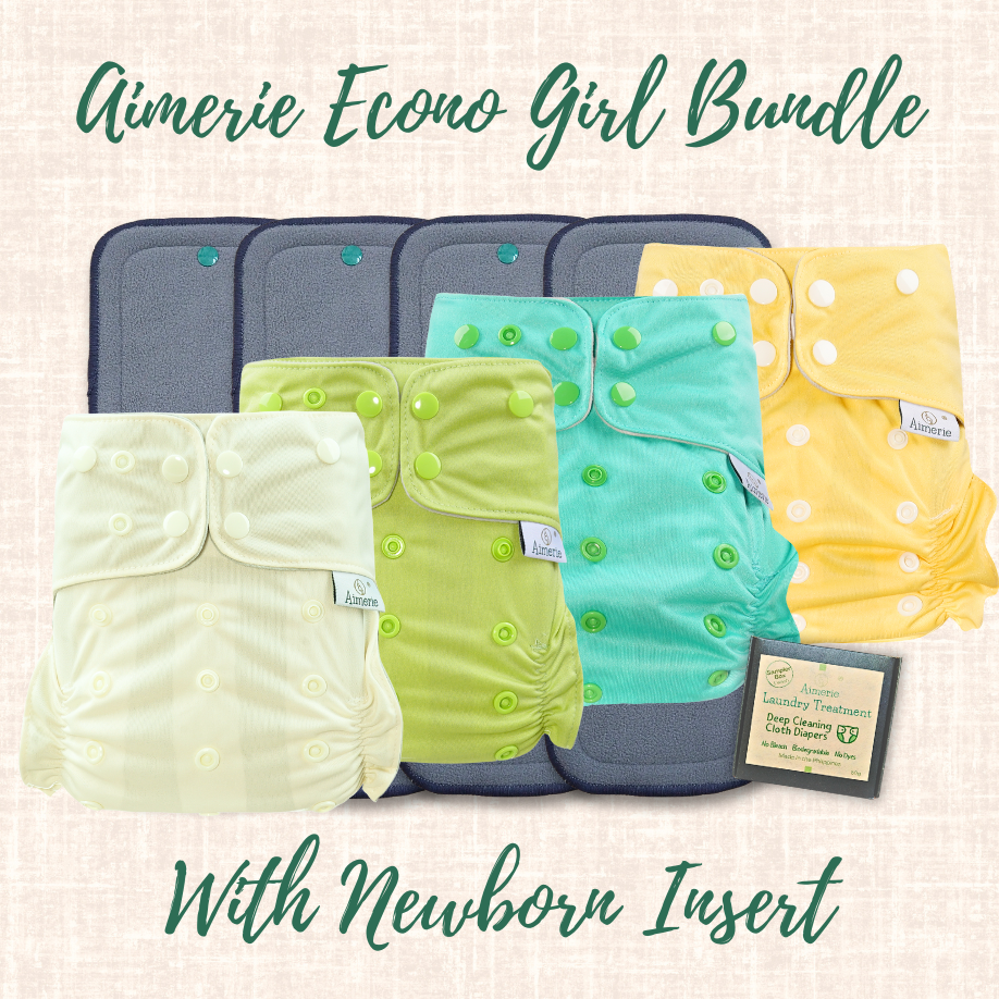 Newborn Bundle Aimerie Econo Cloth Diapers With Inserts