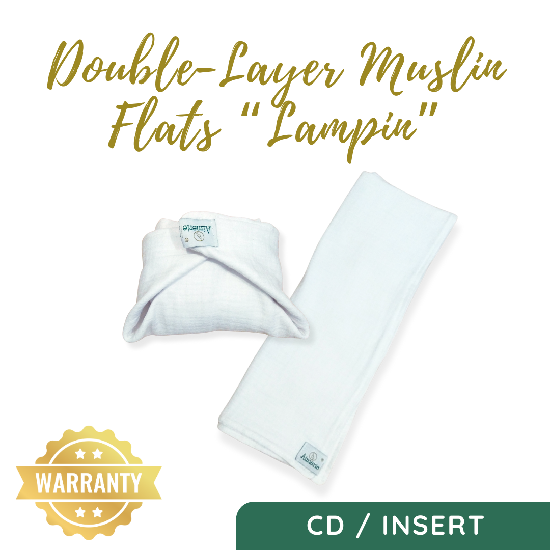 Large Double Layer Flat Cloth Diapers (Lampin) Muslin – Aimerie