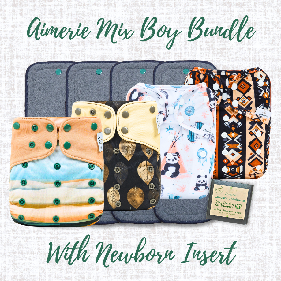 Newborn Mixed Bundle Aimerie Cloth Diapers Classic and Special