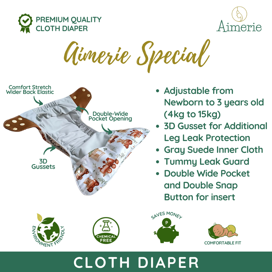 Aimerie 3D Gusset Cloth Diaper Special