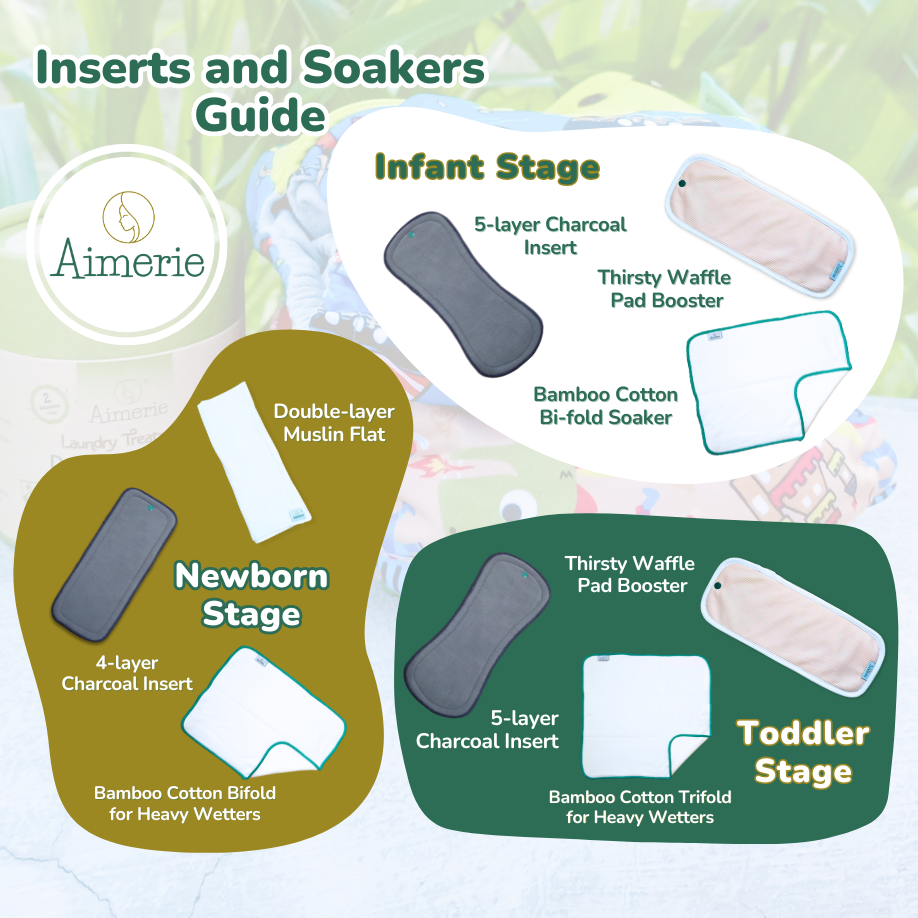 Newborn (4-Layer) Bamboo Charcoal Inserts