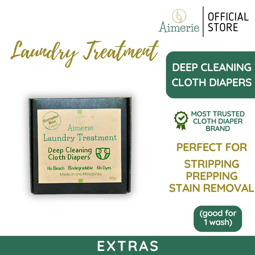 Aimerie Laundry Treatment for Deep Cleaning Stripping Cloth Diapers (Sampler Box)