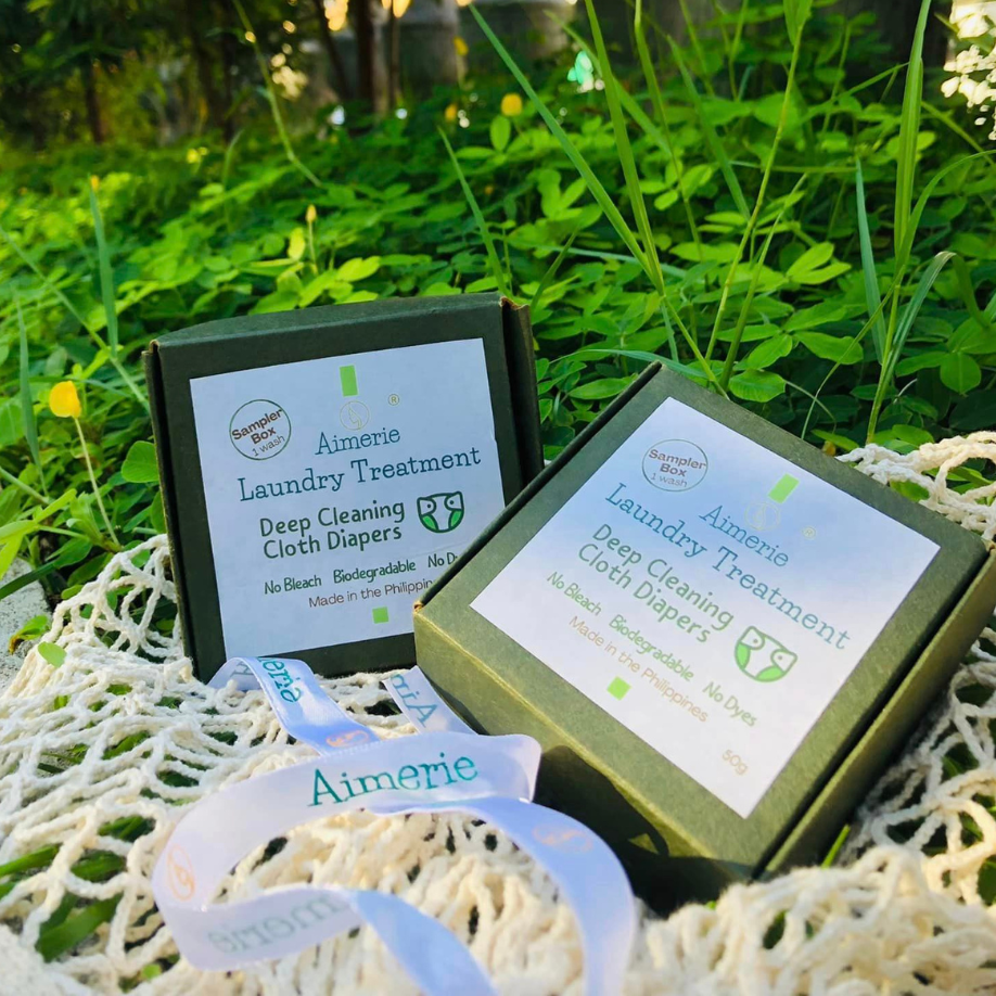 Aimerie Laundry Treatment for Deep Cleaning Stripping Cloth Diapers (Sampler Box)