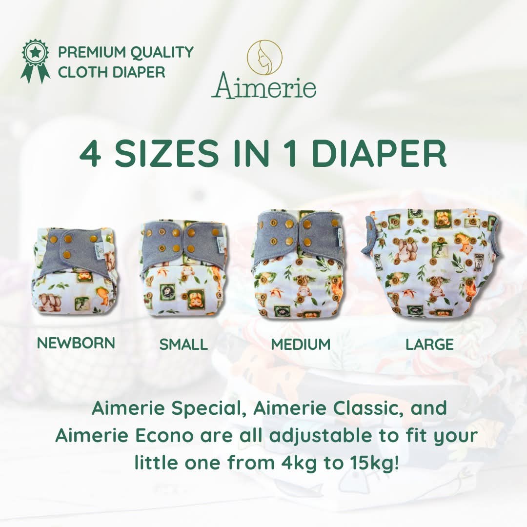 Infant Bundle Aimerie Econo Cloth Diapers With Inserts