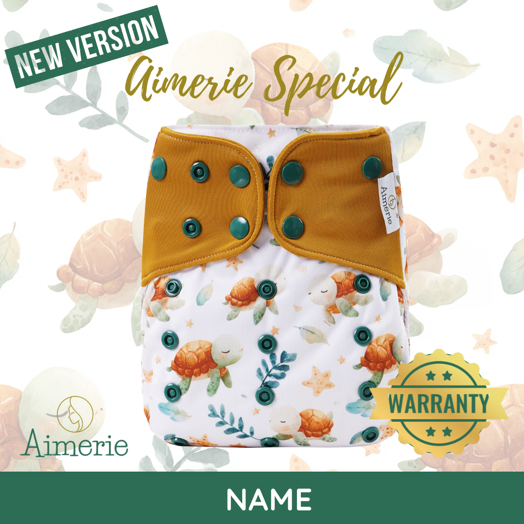 Aimerie Presko Time Cloth Diaper Special Modern Lampin 3D Gussets