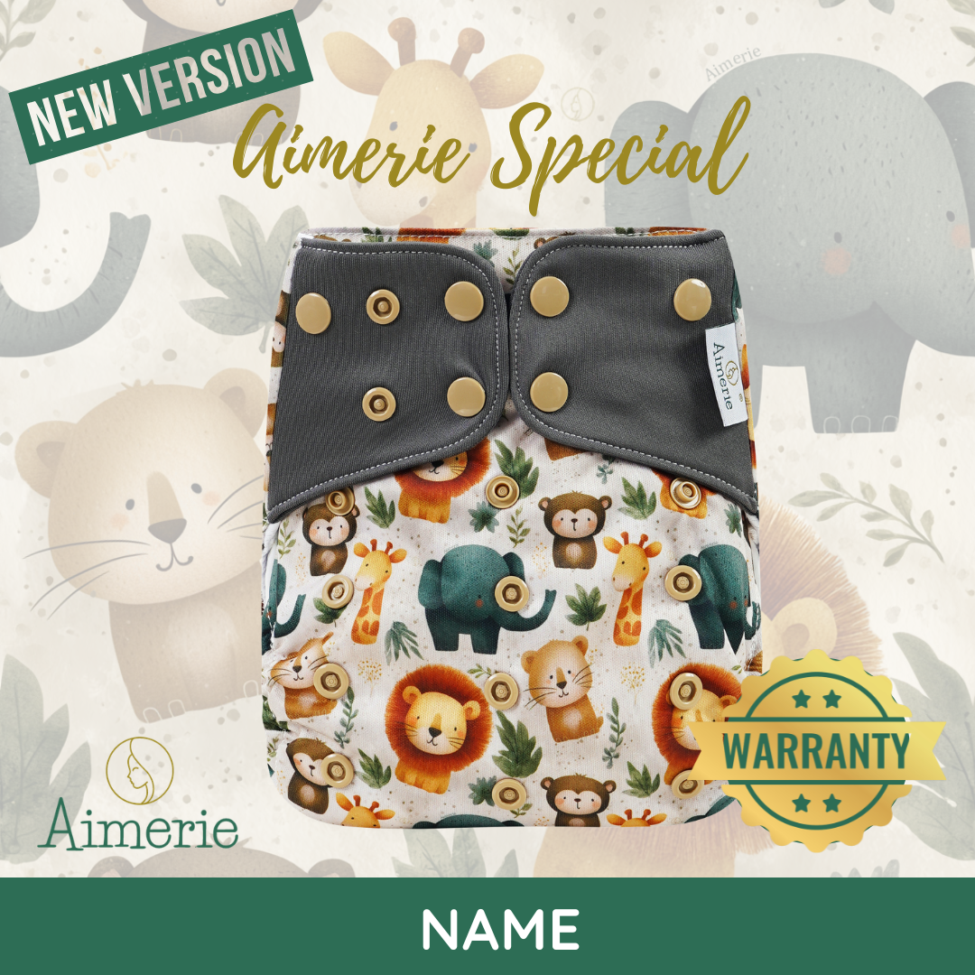 Aimerie Presko Time Cloth Diaper Special Modern Lampin 3D Gussets
