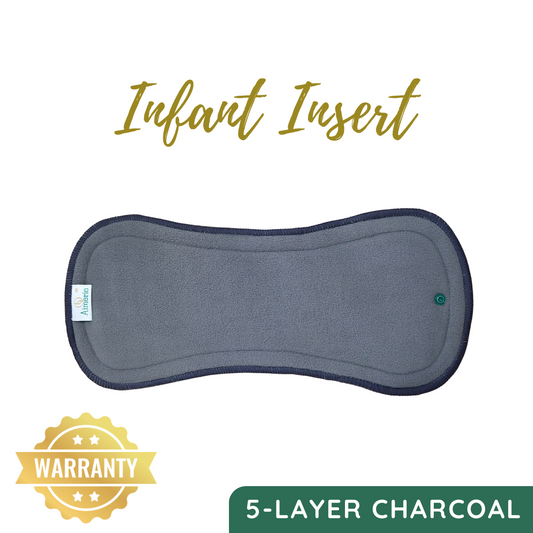 Infant (5-Layer) Contoured Bamboo Charcoal Inserts