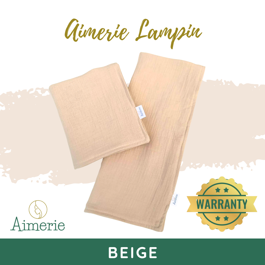 Large Double Layer Flat Cloth Diapers (Lampin) Muslin