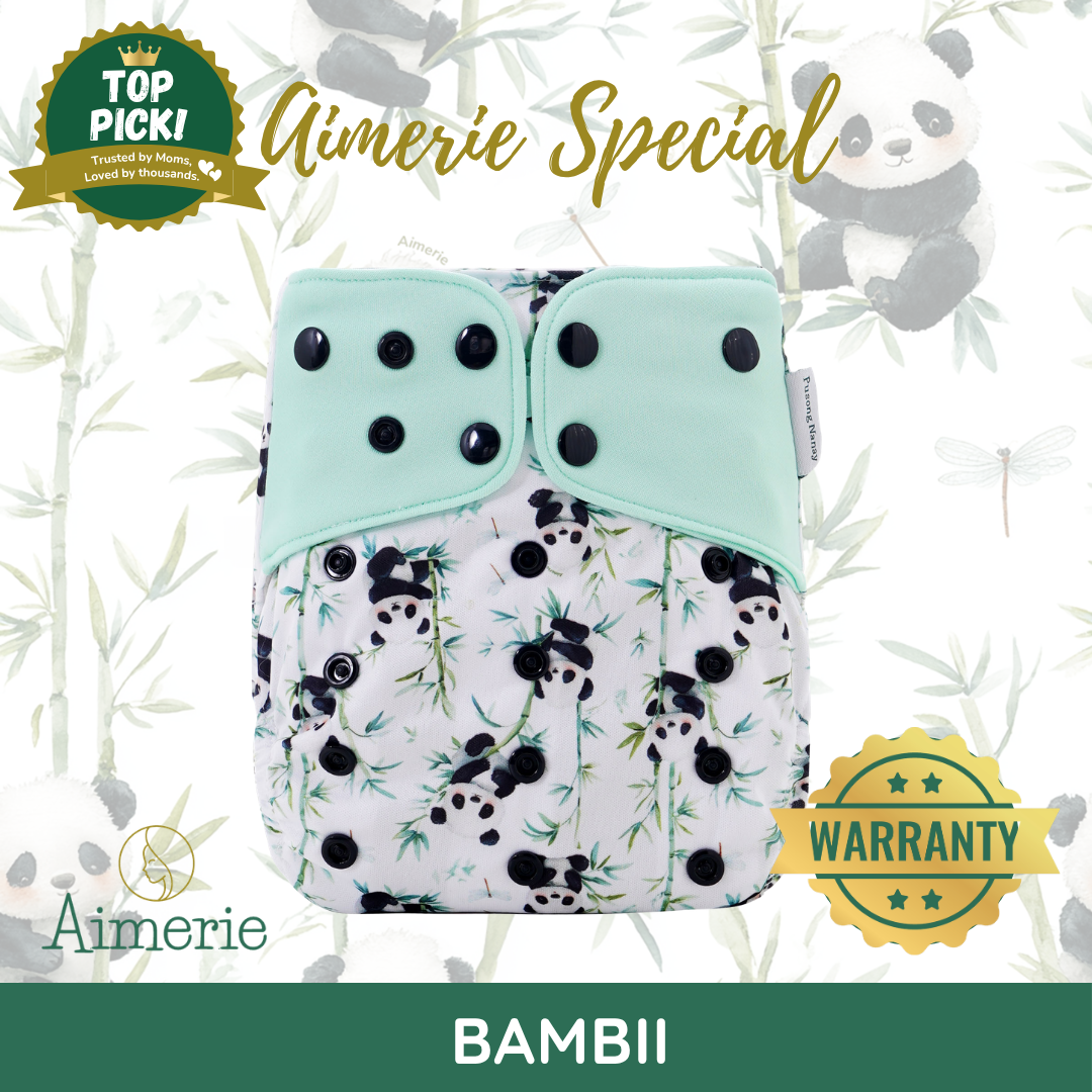 Aimerie Presko Time Cloth Diaper Special Modern Lampin 3D Gussets