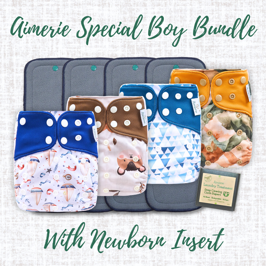 Newborn Bundle Aimerie Special Cloth Diapers With Inserts