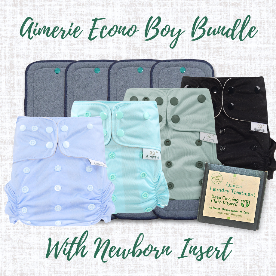 Newborn Bundle Aimerie Econo Cloth Diapers With Inserts