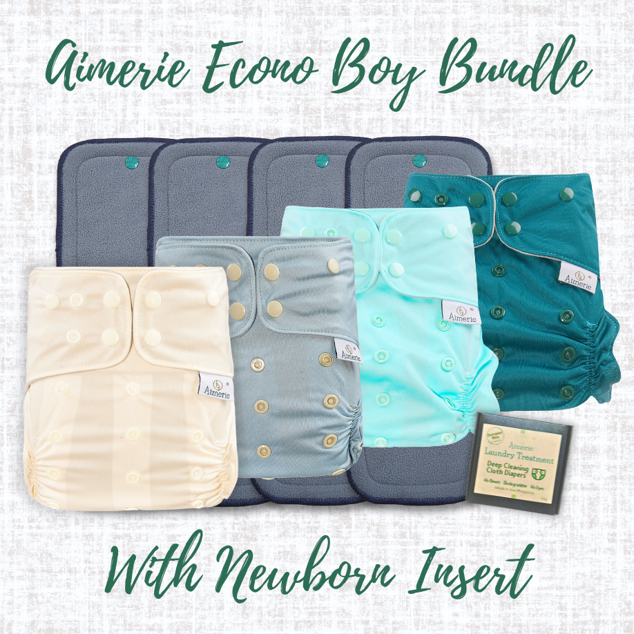 Newborn Bundle Aimerie Econo Cloth Diapers With Inserts