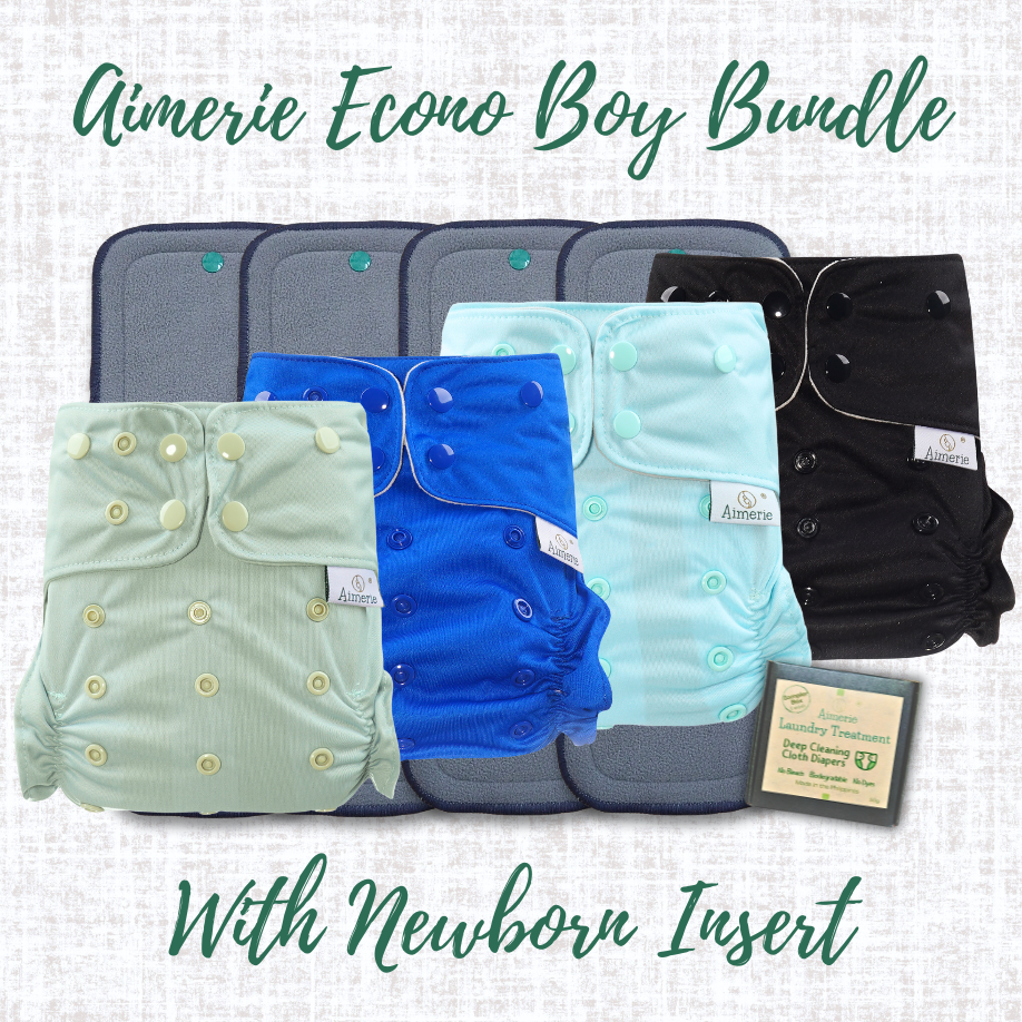 Newborn Bundle Aimerie Econo Cloth Diapers With Inserts