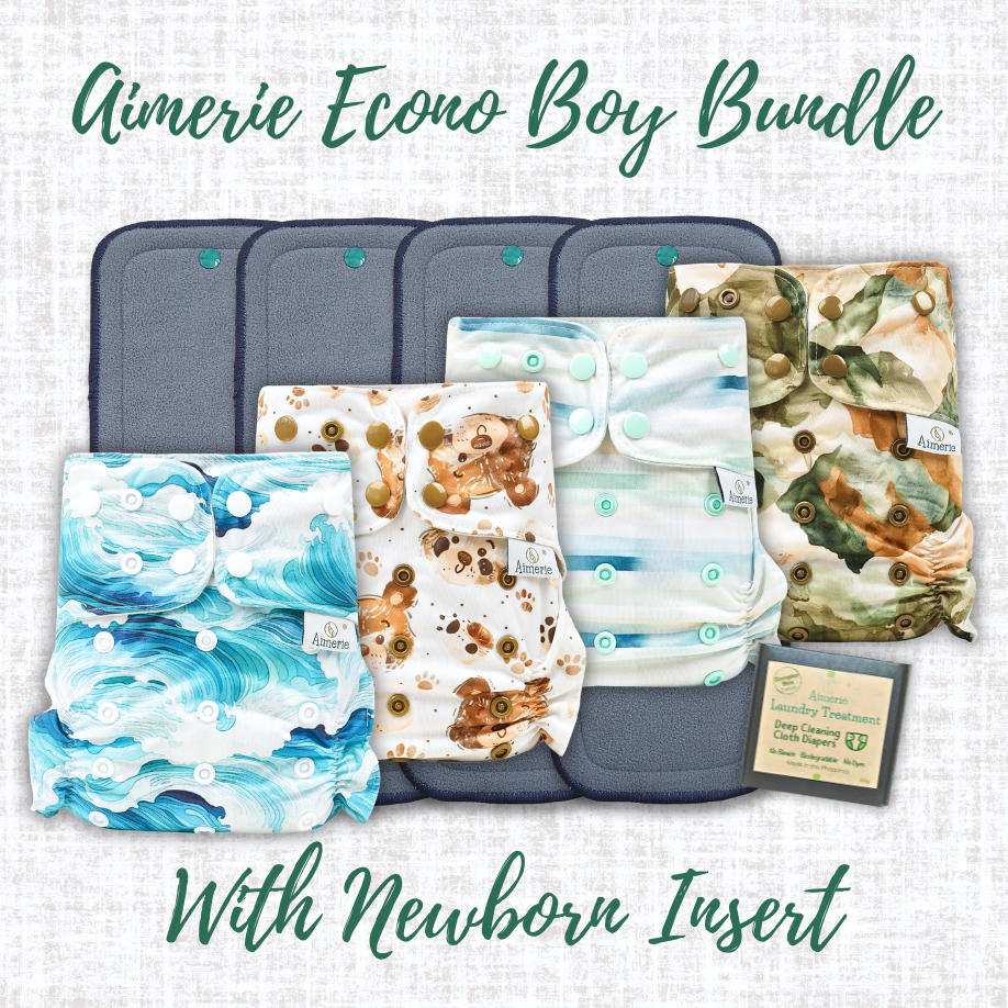 Newborn Bundle Aimerie Econo Cloth Diapers With Inserts