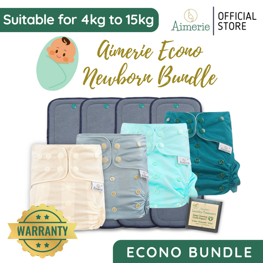 Newborn Bundle Aimerie Econo Cloth Diapers With Inserts