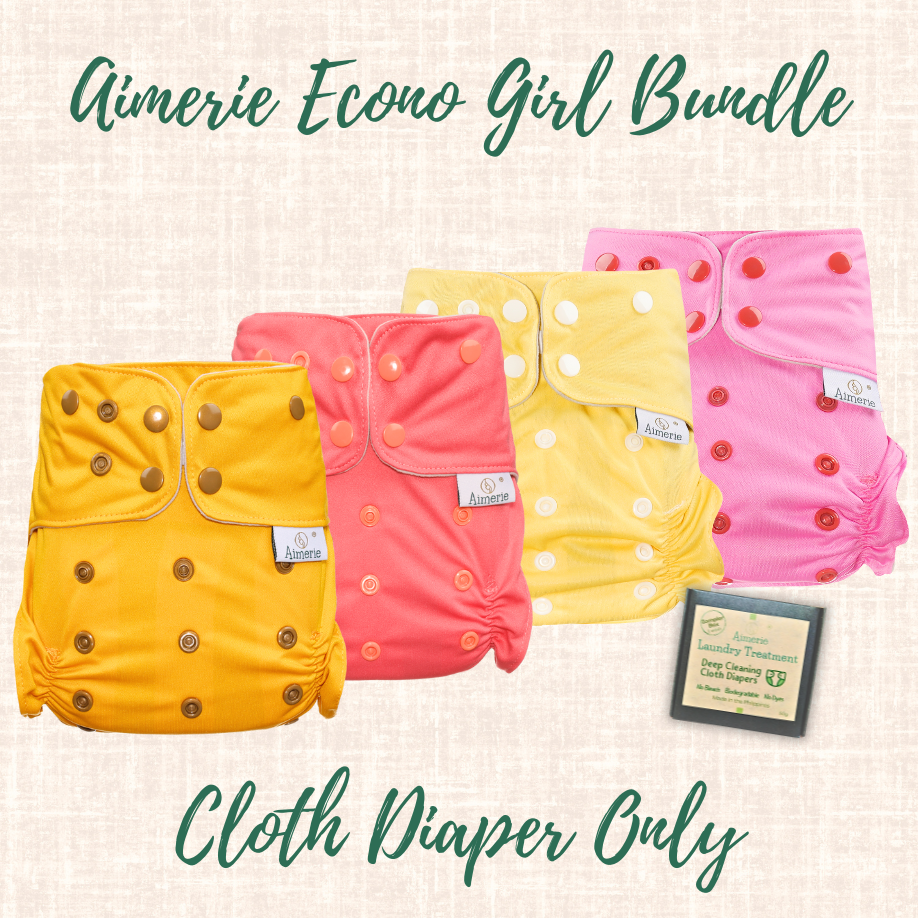 Newborn Bundle Aimerie Econo Cloth Diapers With Inserts