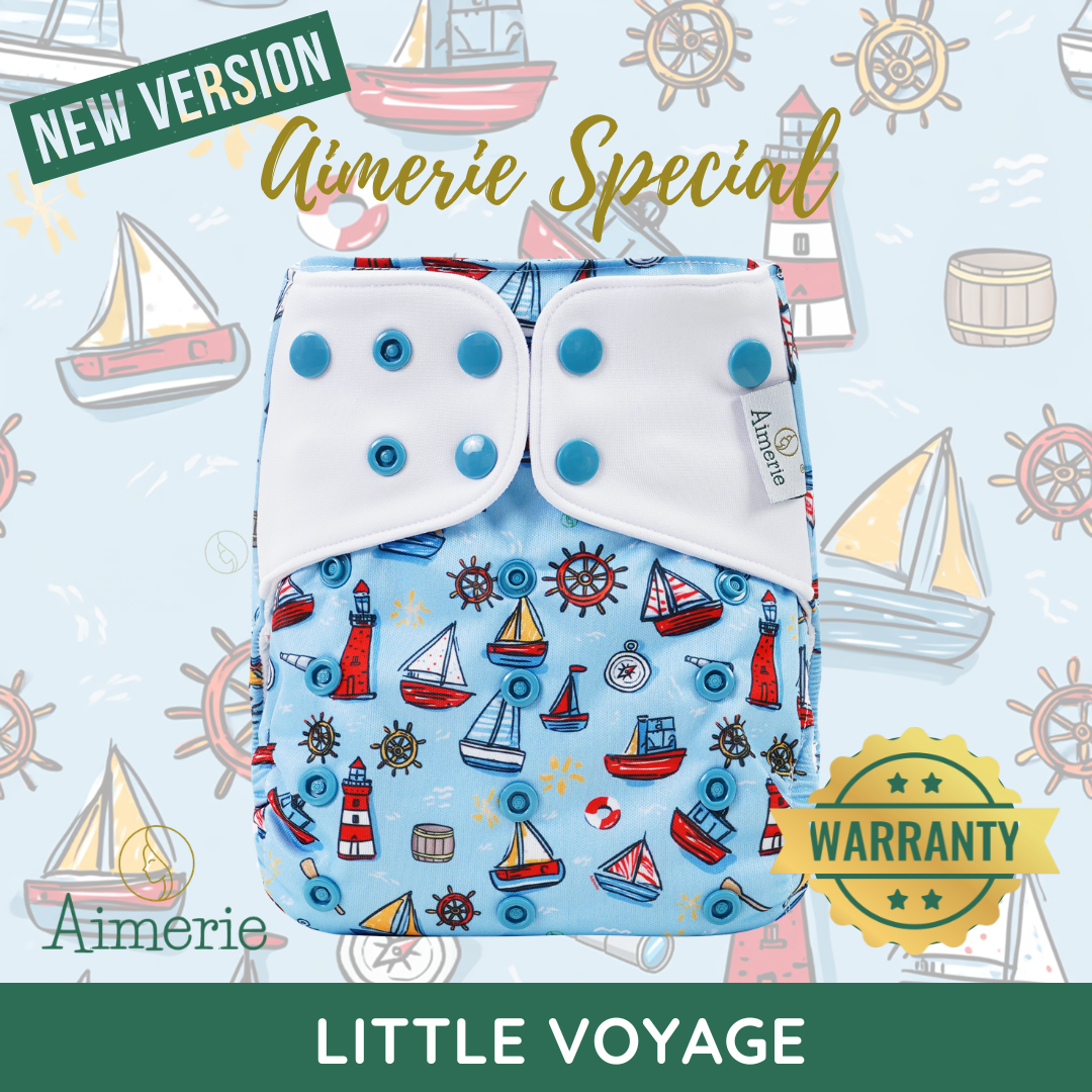 Aimerie Presko Time Cloth Diaper Special Modern Lampin 3D Gussets