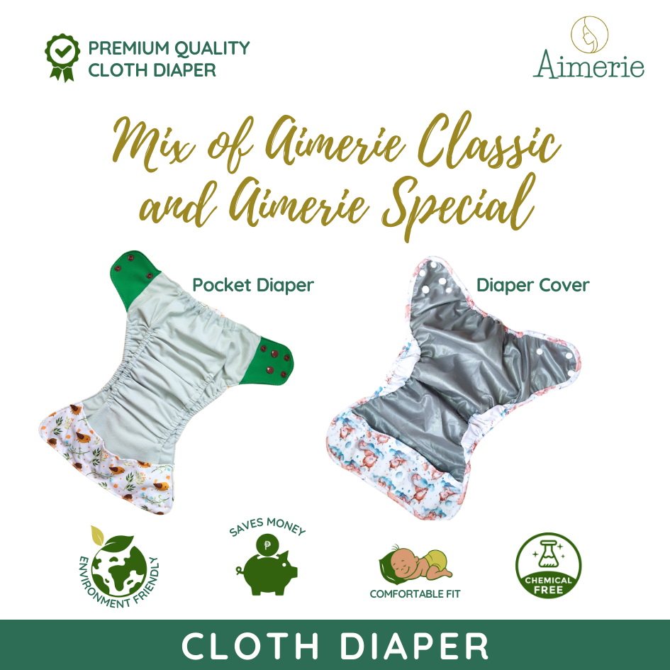 Newborn Mixed Bundle Aimerie Cloth Diapers Classic and Special