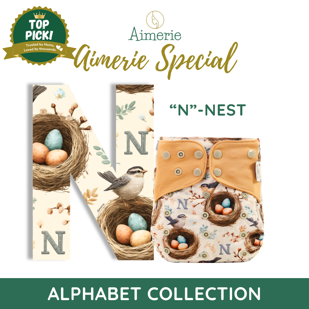 Aimerie Presko Time Cloth Diaper Special Modern Lampin 3D Gussets