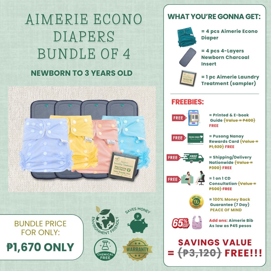 Aimerie Modern Lampin Cloth Diaper Ultimate Bundle (4-Pack)