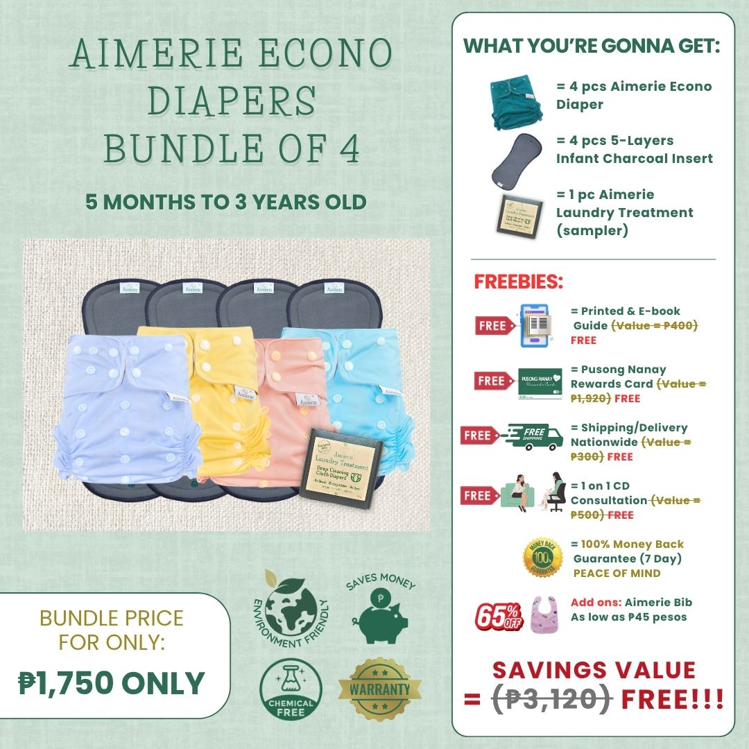 Aimerie Modern Lampin Cloth Diaper Ultimate Bundle (4-Pack)