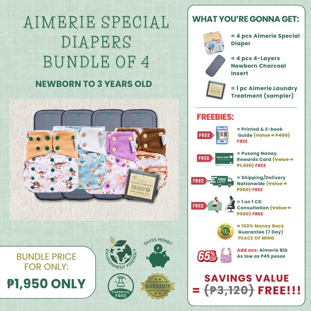 Aimerie Modern Lampin Cloth Diaper Ultimate Bundle (4-Pack)