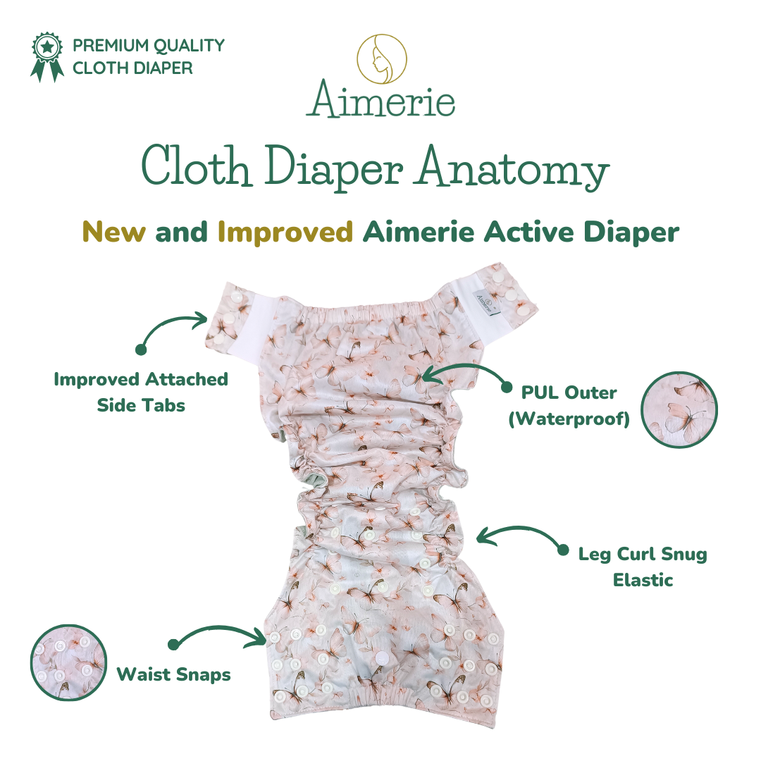 Big Aimerie Active Pocket Pull-Up Diapers Pants AWJ Inner Cloth