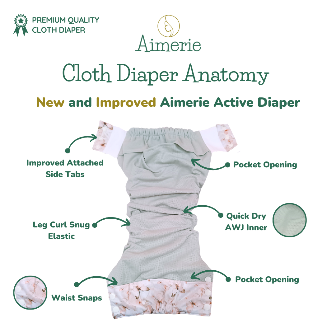 Big Aimerie Active Pocket Pull-Up Diapers Pants AWJ Inner Cloth