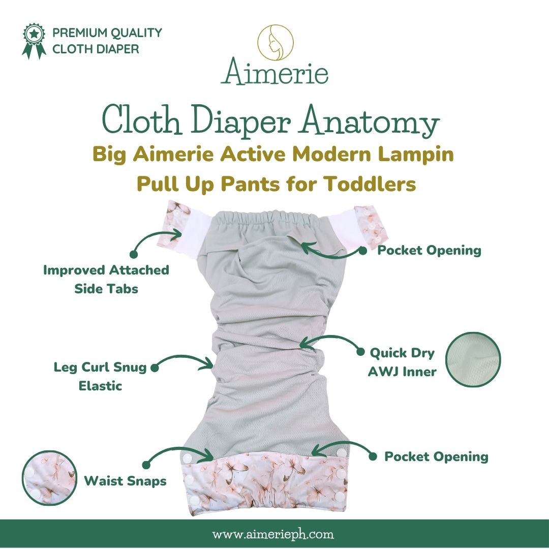 Big Aimerie Active Modern Lampin Pull Up Pants for Toddlers