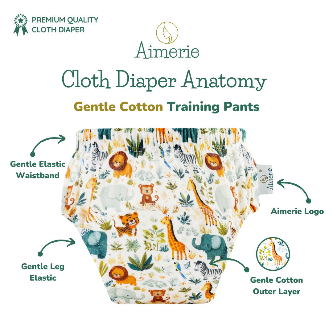 Aimerie Gentle Cotton Training Pants Pull Up Pants