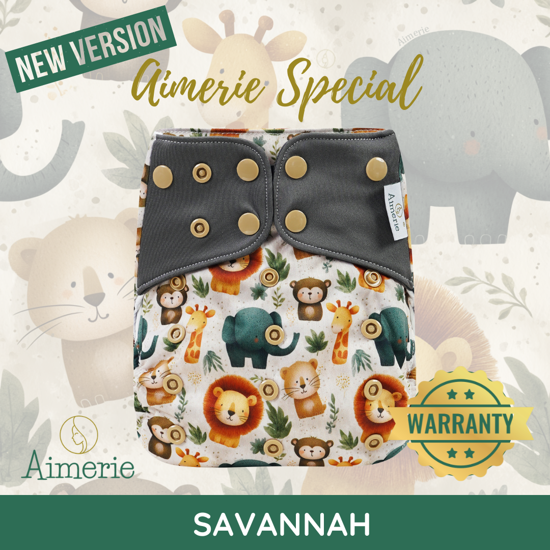Aimerie Presko Time Cloth Diaper Special Modern Lampin 3D Gussets