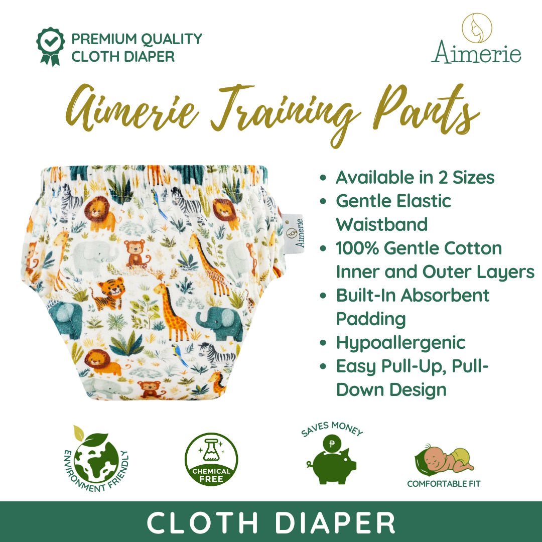 Aimerie Gentle Cotton Training Pants Pull Up Pants