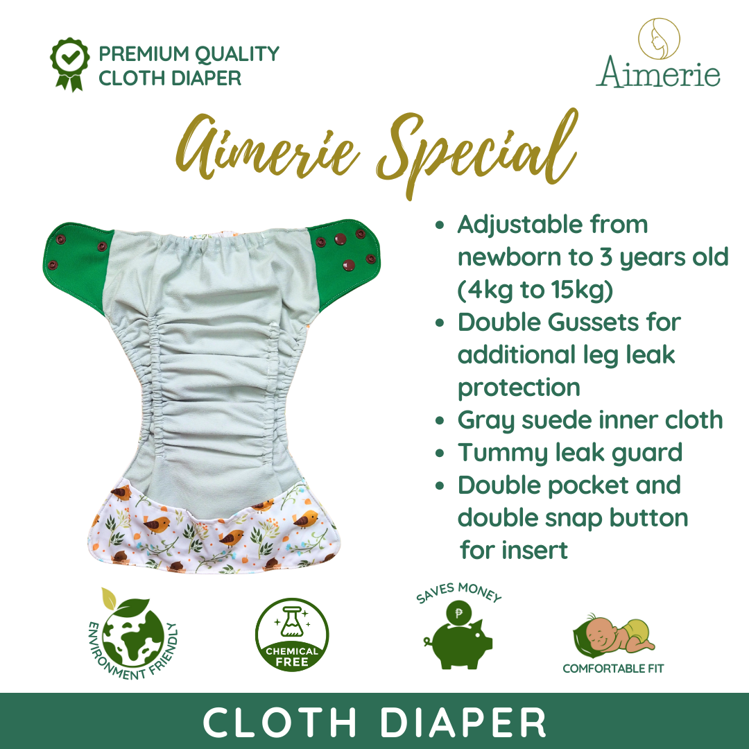 Newborn Mixed Bundle Aimerie Cloth Diapers Classic and Special