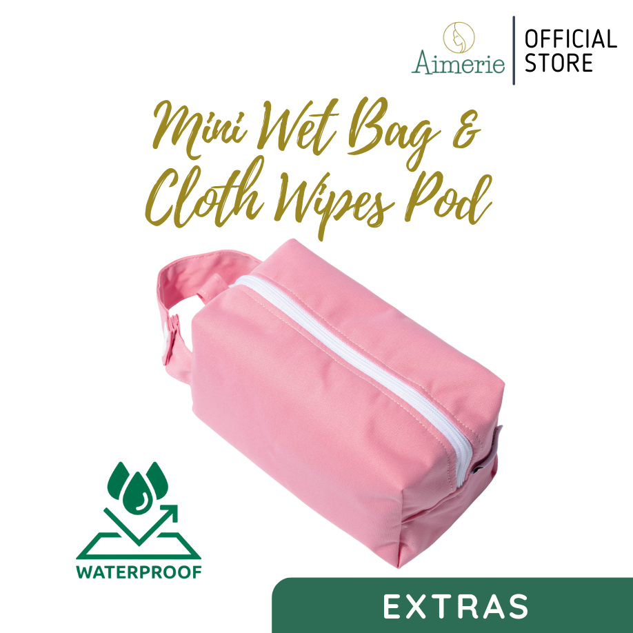 Mini Wetbag Pod and Cloth Wipes Pod Small Pouch For Cloth Diapers