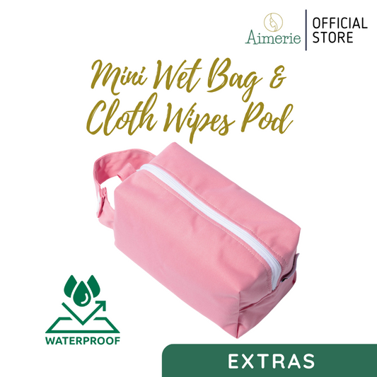 Mini Wetbag Pod and Cloth Wipes Pod Small Pouch For Cloth Diapers