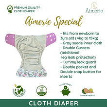 Load image into Gallery viewer, Aimerie Double Gusset Cloth Diaper Special
