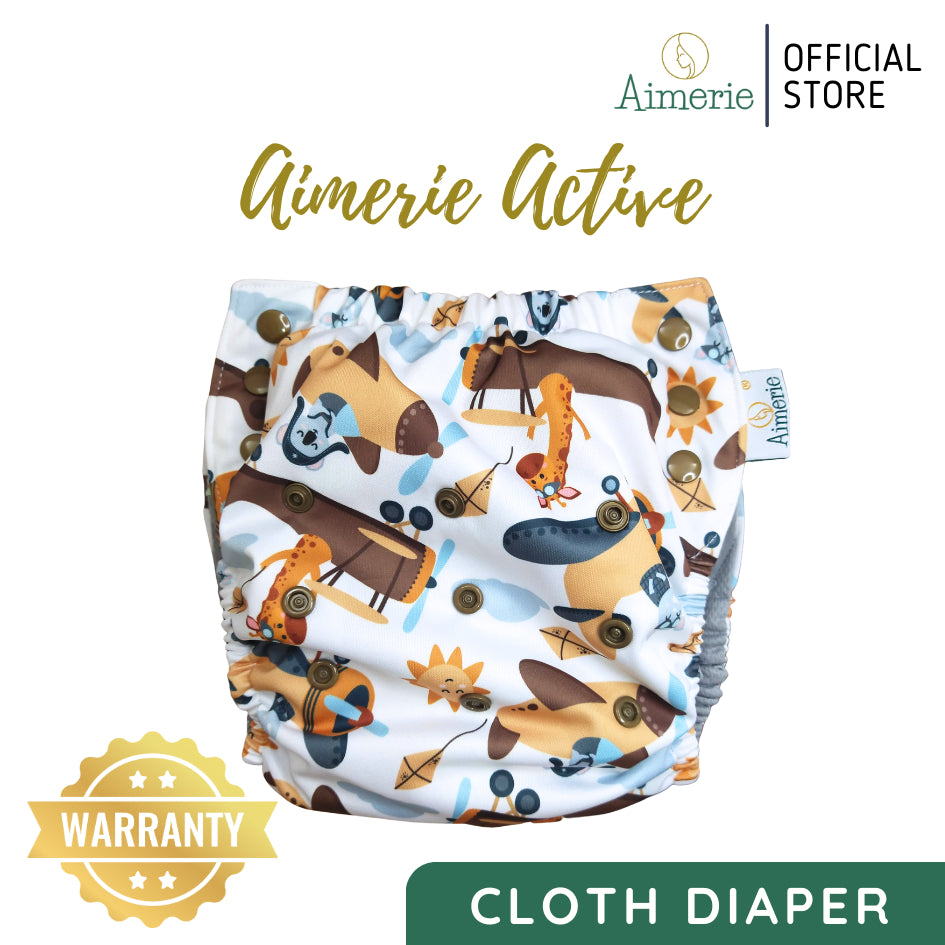 Big Aimerie Active Pocket Pull-Up Diapers Pants AWJ Inner Cloth