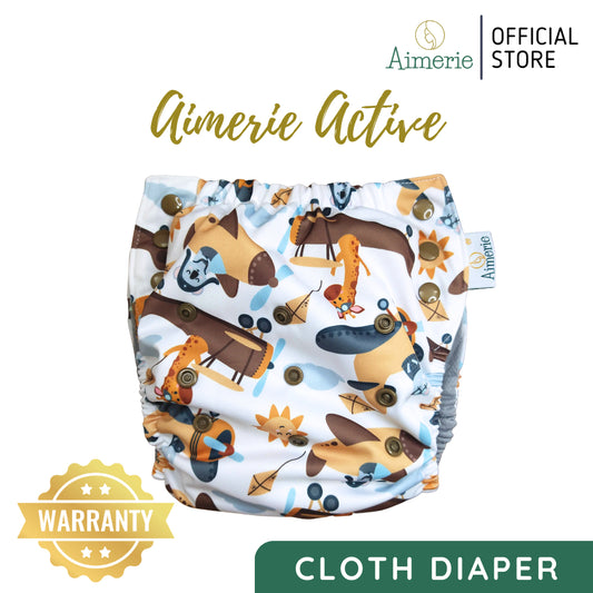 Big Aimerie Active Pocket Pull-Up Diapers Pants AWJ Inner Cloth