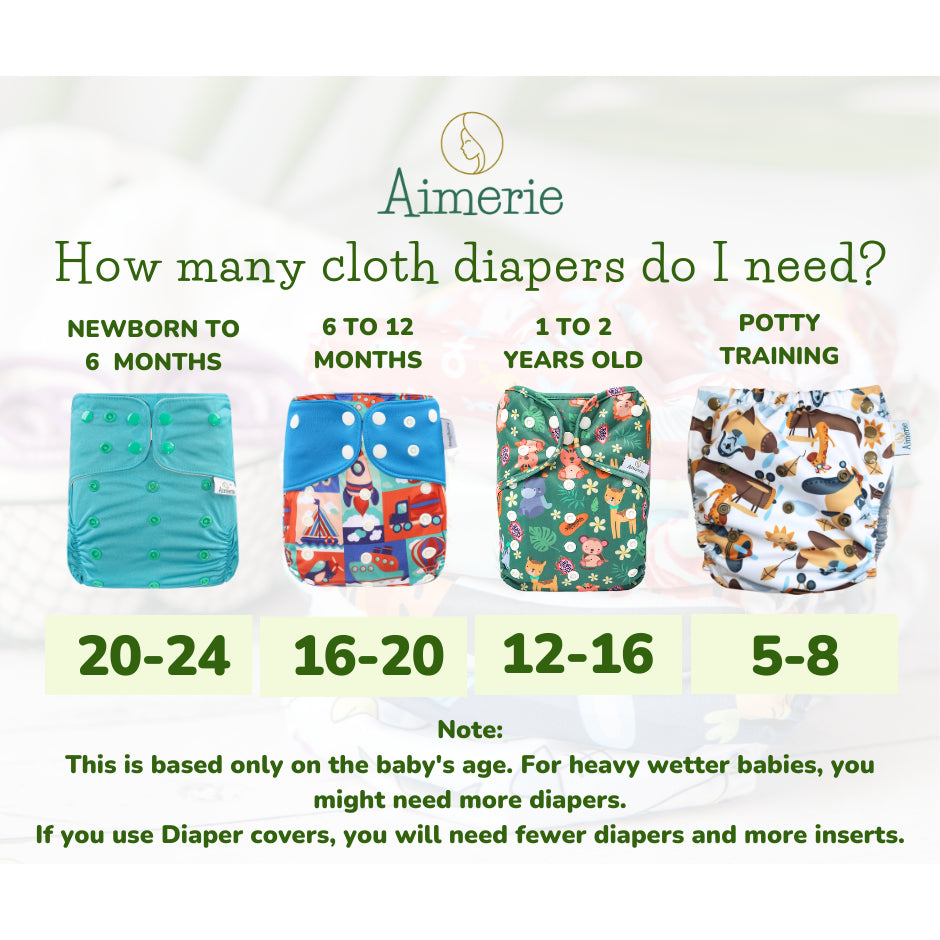 Newborn Mixed Bundle Aimerie Cloth Diapers Classic and Special