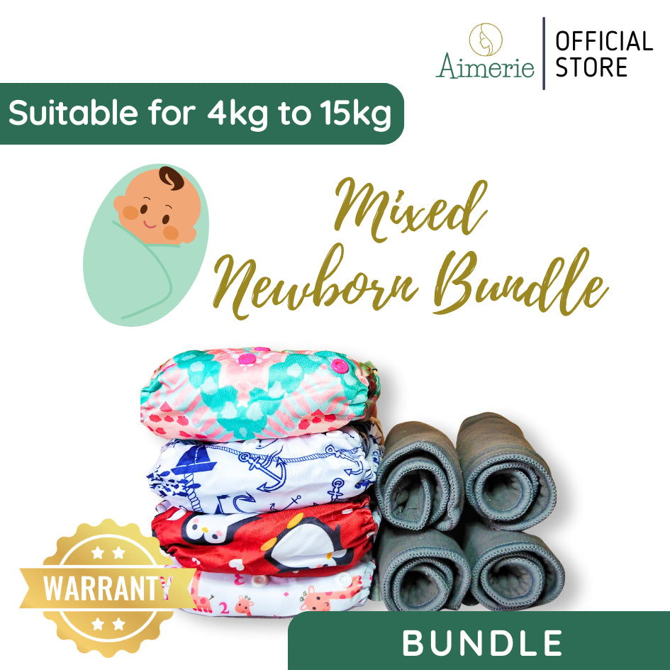 Newborn Mixed Bundle Aimerie Cloth Diapers Classic and Special