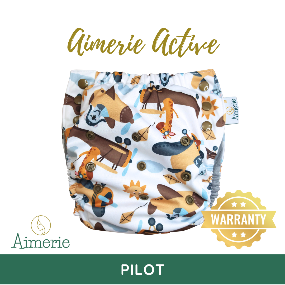 Big Aimerie Active Pocket Pull-Up Diapers Pants AWJ Inner Cloth