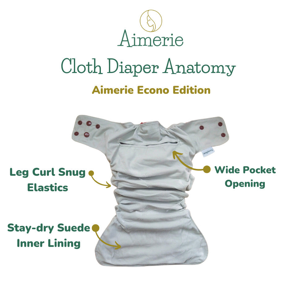 Newborn Bundle Aimerie Econo Cloth Diapers With Inserts