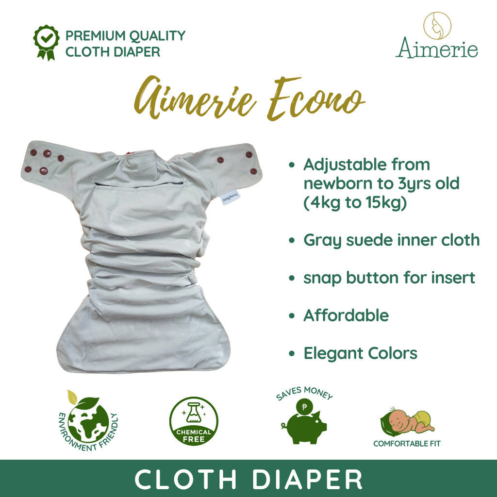 Newborn Bundle Aimerie Econo Cloth Diapers With Inserts