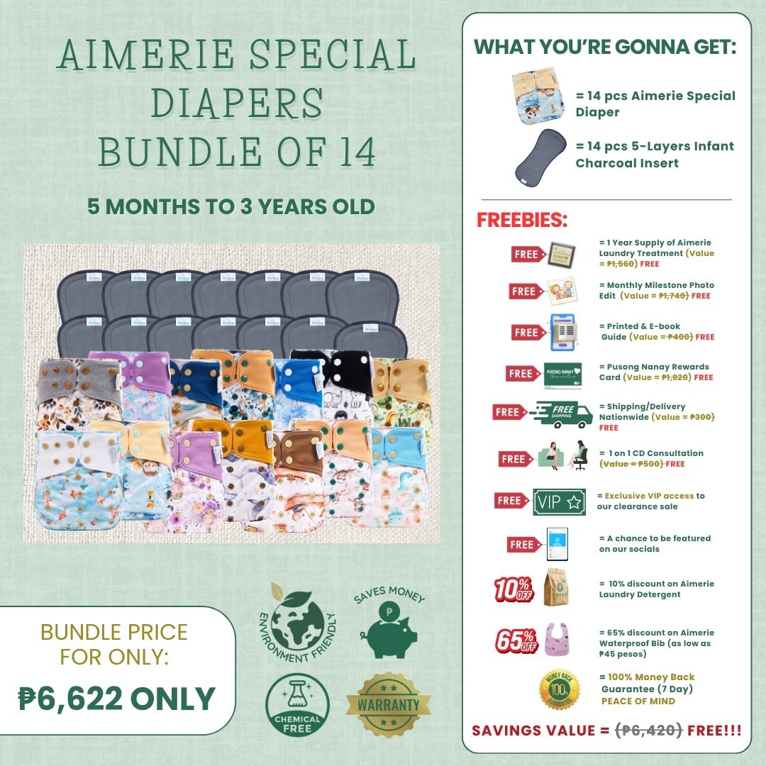 Aimerie Modern Lampin Cloth Diaper Ultimate Bundle (14-Pack)