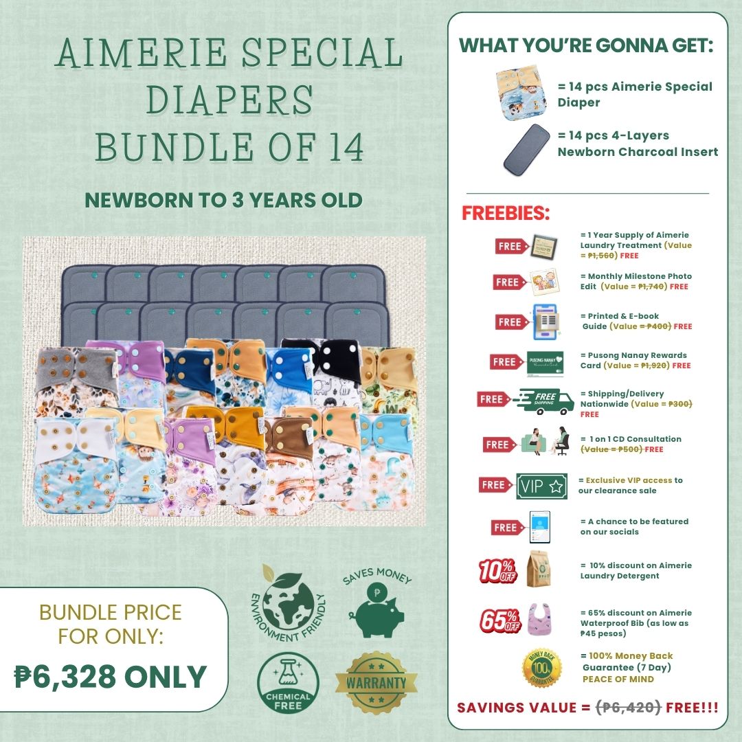 Aimerie Modern Lampin Cloth Diaper Ultimate Bundle (14-Pack)