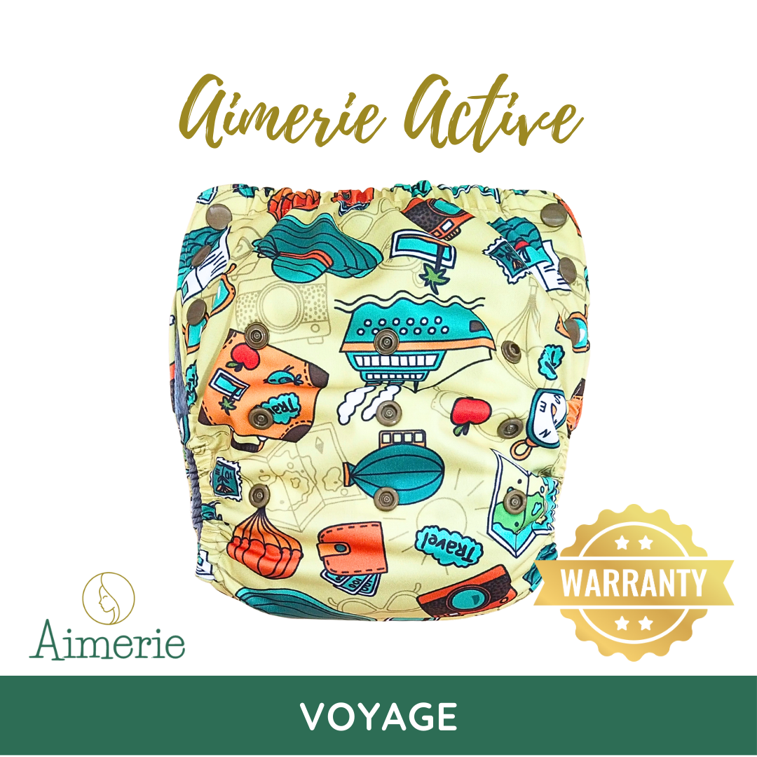 Big Aimerie Active Pocket Pull-Up Diapers Pants AWJ Inner Cloth